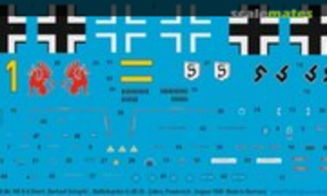 1:32 Bf 109 E-4 Oberlt. Gerhard Schopfel, Staffelkapitän 9./JG 26, Cafers, Frankreich, August 1940 (Peddinghaus-Decals 32 3558) 32 3558