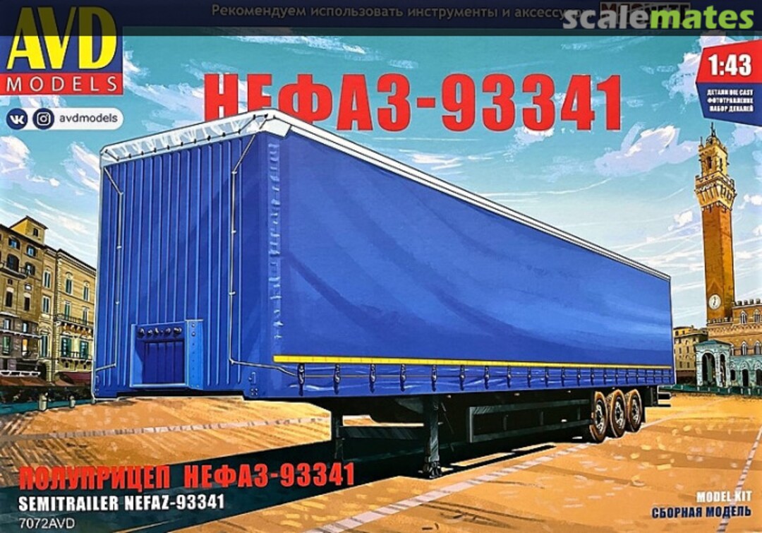 Boxart Semitrailer NEFAZ-93341 7072 AVD Models