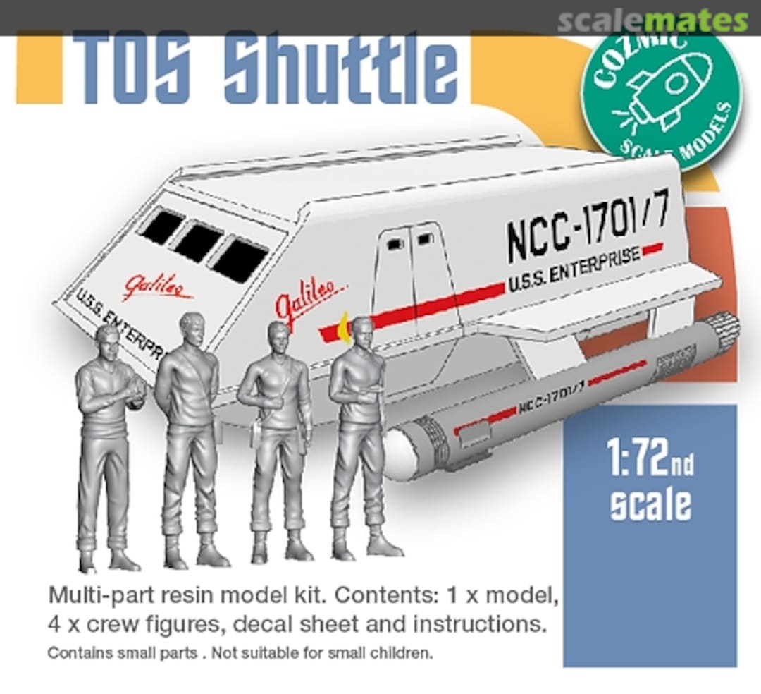 Boxart TOS shuttle with crew CSM-177 Cozmic Scale Models Boxart TOS shuttle with crew CSM-177 Cozmic Scale Models