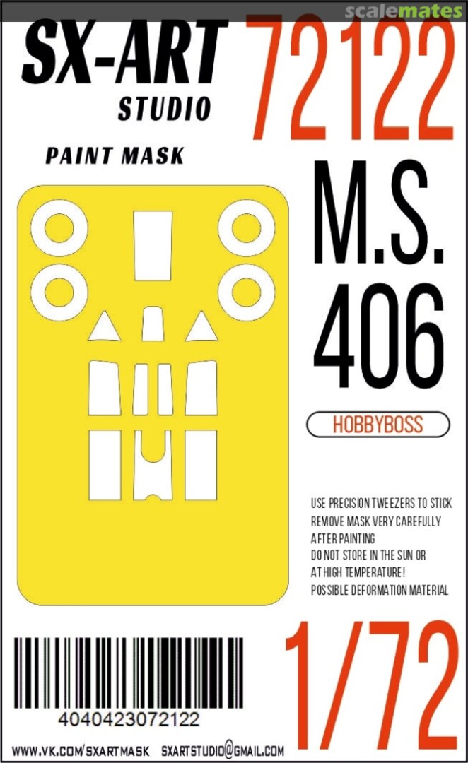 Boxart M.S.406 masks 72122 SX-Art Boxart M.S.406 masks 72122 SX-Art