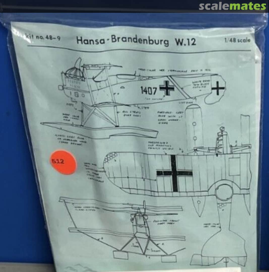 Boxart Hansa Brandenburg W.12 48-9 Sierra Scale Models Boxart Hansa Brandenburg W.12 48-9 Sierra Scale Models