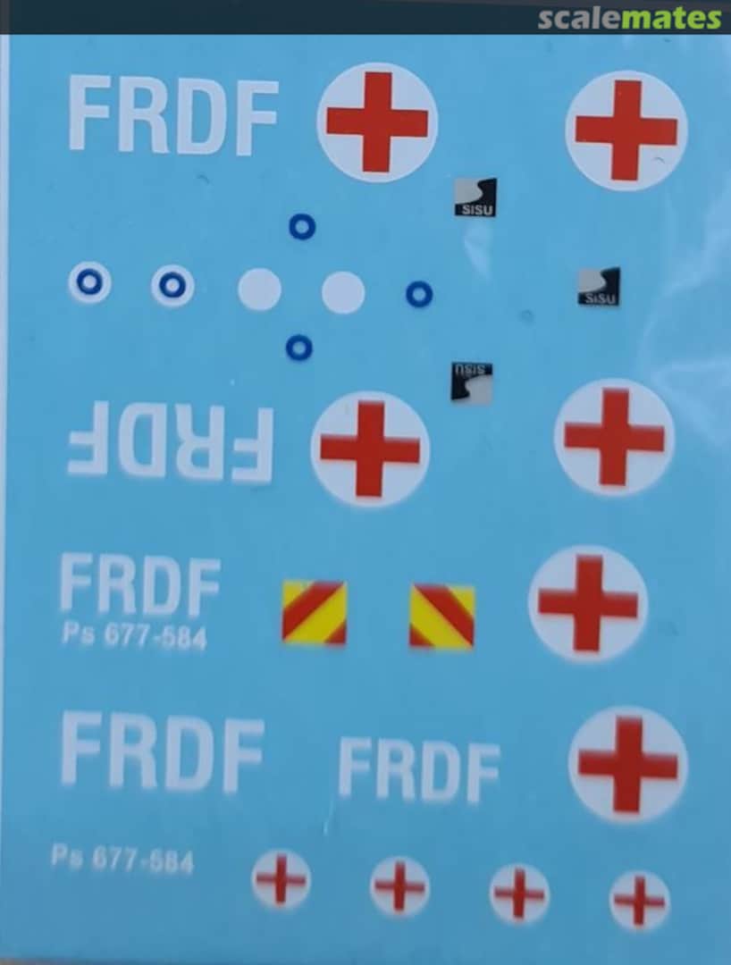 Boxart FRDF "Pasi" XA-185 ambulance COMDEC0030 Combat Models