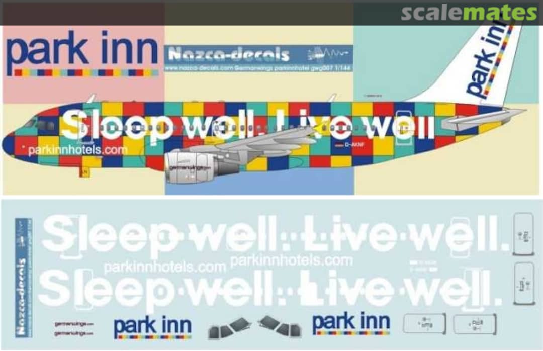 Boxart Airbus A319-112 GWG007 Nazca decals Boxart Airbus A319-112 GWG007 Nazca decals