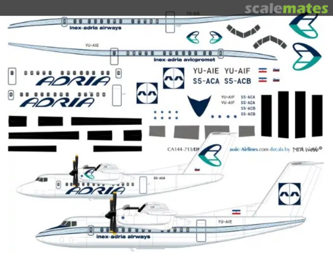 Boxart Inex-Adria DHC-7 CA144-713 Classic Airlines Boxart Inex-Adria DHC-7 CA144-713 Classic Airlines