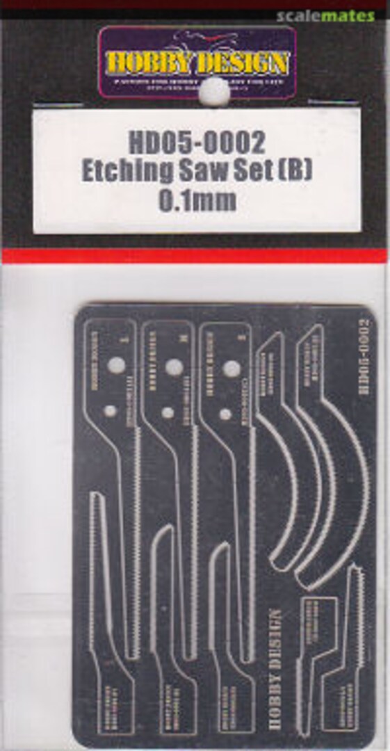 Boxart Etching Saw Set (B) 0.1mm HD05-0002 Hobby Design