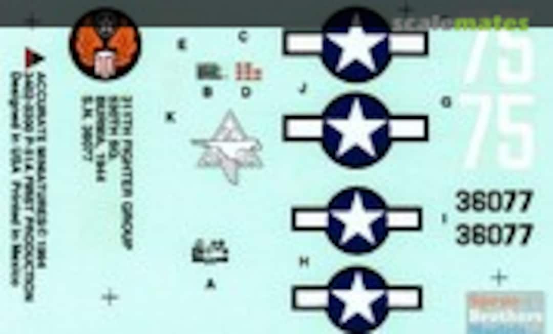 1:48 P-51A Mustang 311FG/530SQ Burma 1944 (Accurate Miniatures ACMD3402) ACMD3402