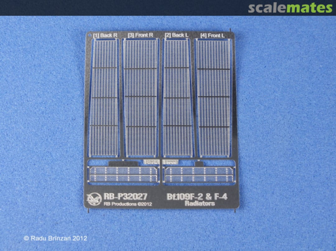 Boxart Messerschmitt Bf 109 F-2 & F-4 Radiators set RB-P32027 RB Productions Boxart Messerschmitt Bf 109 F-2 & F-4 Radiators set RB-P32027 RB Productions