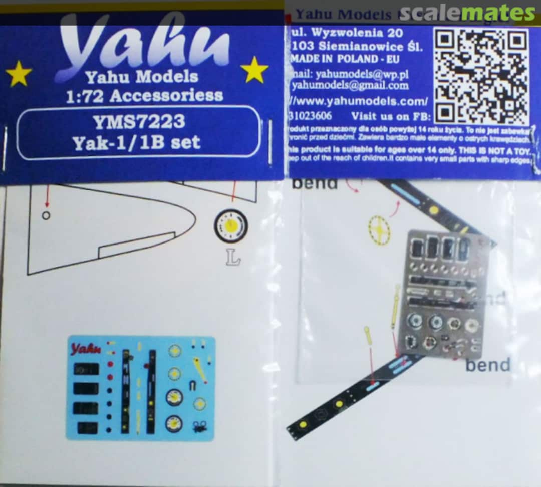 Boxart Yak-1 set YMS7223 Yahu Models Boxart Yak-1 set YMS7223 Yahu Models