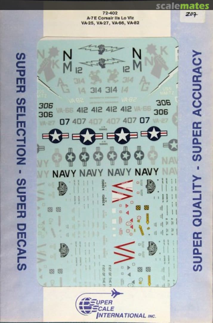 Boxart A-7E Corsair II Low Viz 72-402 SuperScale International Boxart A-7E Corsair II Low Viz 72-402 SuperScale International