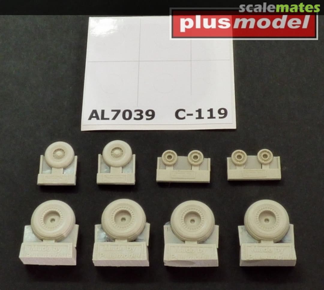 Boxart C-119 Boxcar Wheels Early Version AL7039 PlusModel Boxart C-119 Boxcar Wheels Early Version AL7039 PlusModel