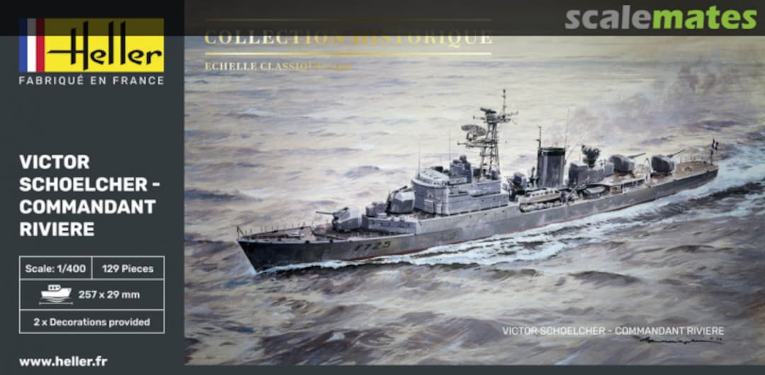 Boxart Victor Schoelcher - Commandant Riviere Collection Historique 81015 Heller Boxart Victor Schoelcher - Commandant Riviere Collection Historique 81015 Heller