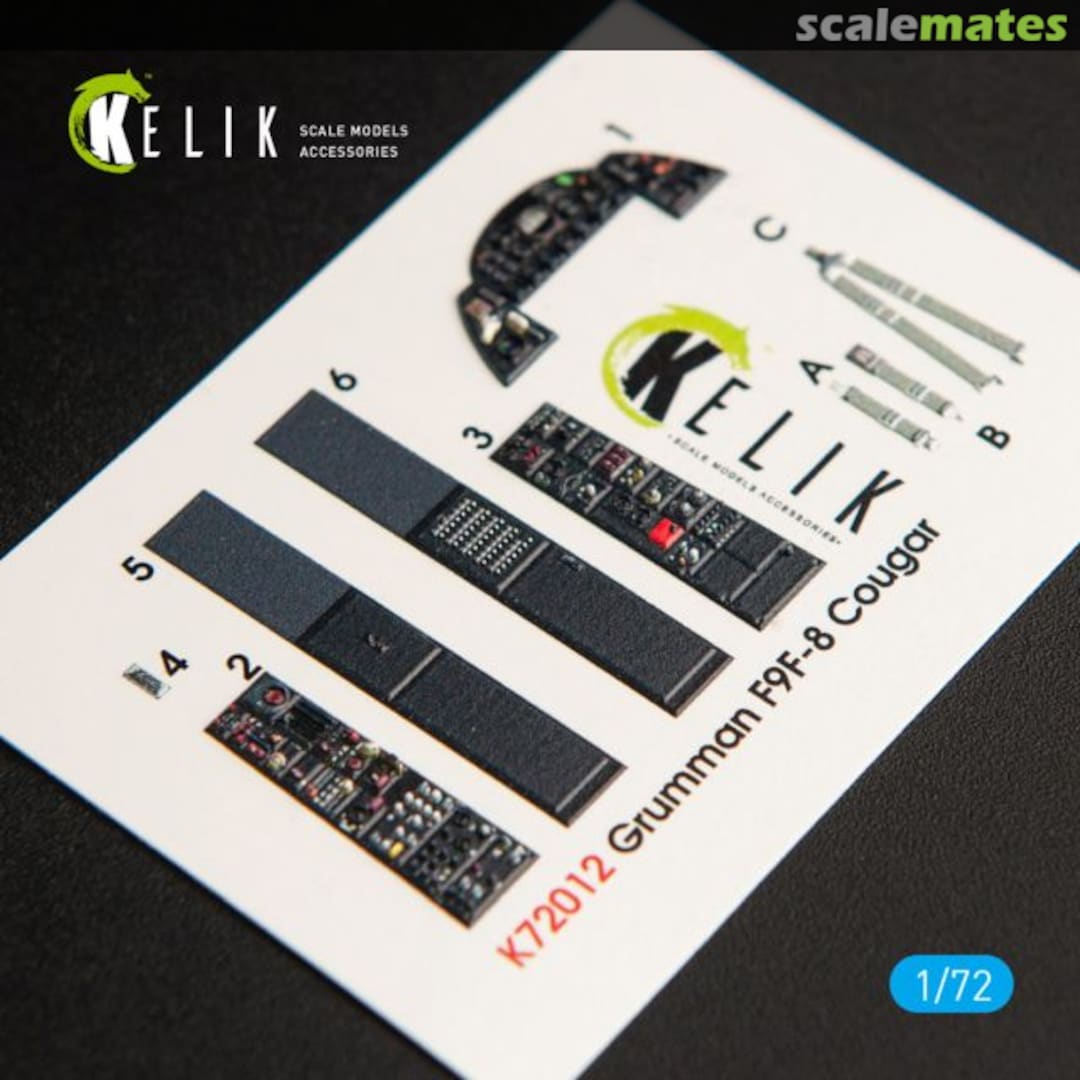 Boxart F9F-8 Cougar - interior 3D decals K72012 Kelik Boxart F9F-8 Cougar - interior 3D decals K72012 Kelik