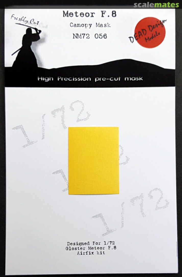 Boxart Gloster Meteor F.8 - Canopy Mask NM72056 DEAD Design Models Boxart Gloster Meteor F.8 - Canopy Mask NM72056 DEAD Design Models