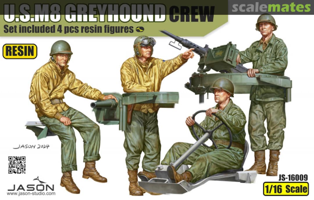 Boxart U.S. M8 Greyhound Crew JS-16009 Jason Studio Boxart U.S. M8 Greyhound Crew JS-16009 Jason Studio