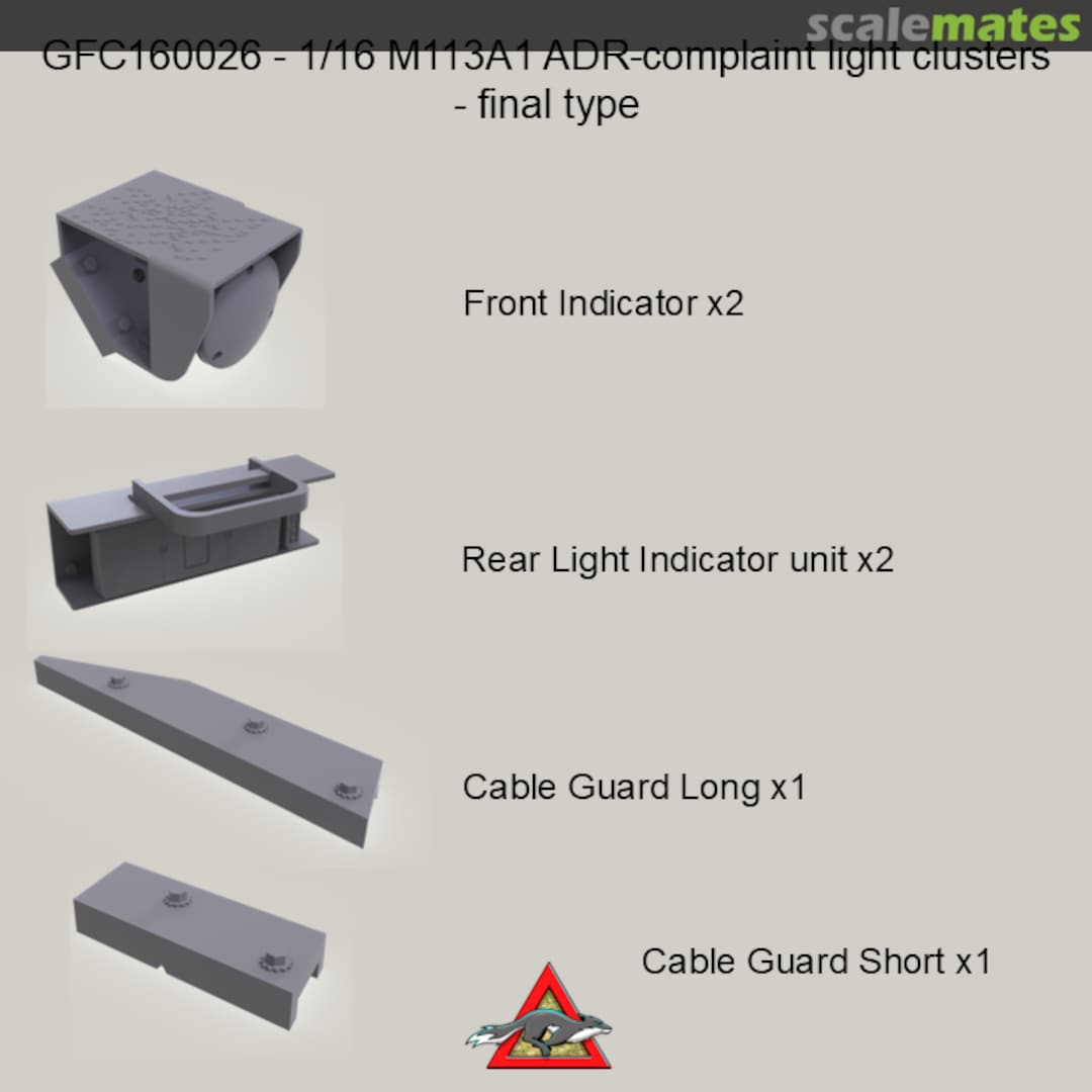 Boxart M113A1 ADR-complaint light clusters - final type GFC160026 Grey Fox Concepts