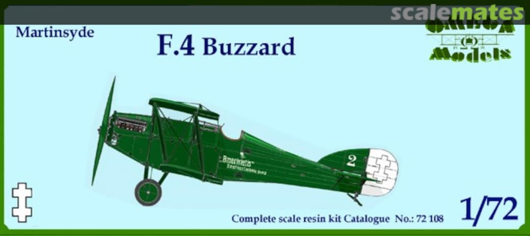 Boxart Martinsyde F.4 Buzzard 72108 Omega Models Boxart Martinsyde F.4 Buzzard 72108 Omega Models