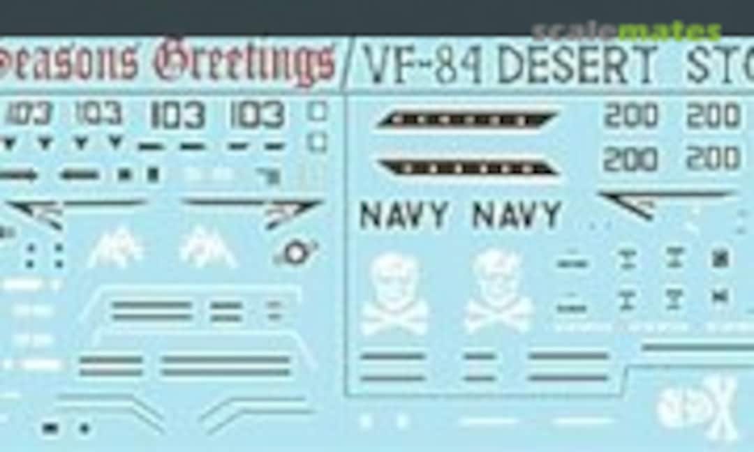 1:144 F--14 Tomcat Santa Cat VF-84 VF-103 Jolly Rogers (Fightertown Decals 14405) 14405