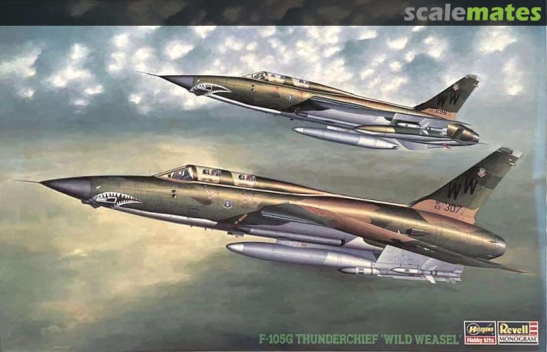 Boxart F-105G Thunderchief Wild Weasel 86130 Hasegawa/Revell Monogram Boxart F-105G Thunderchief Wild Weasel 86130 Hasegawa/Revell Monogram