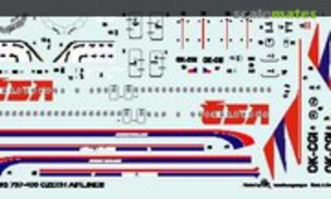 1:144 Boeing 737-400 ČSA (BOA Decals BOA14408) BOA14408