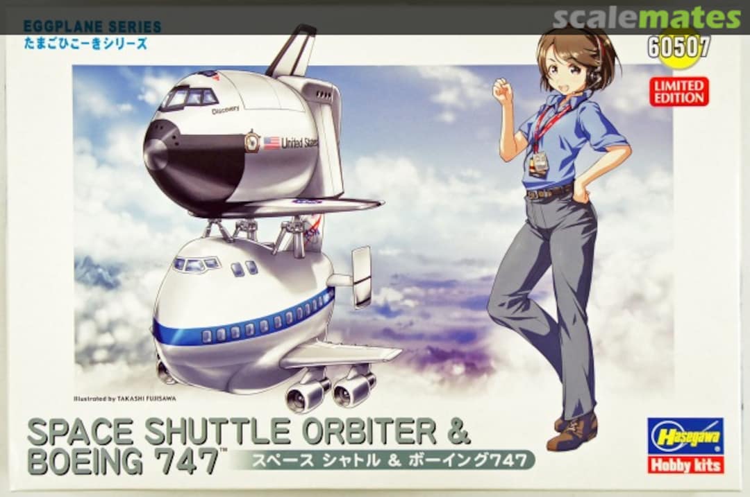 Boxart Space Shuttle Orbiter & Boeing 747 60507 Hasegawa Boxart Space Shuttle Orbiter & Boeing 747 60507 Hasegawa