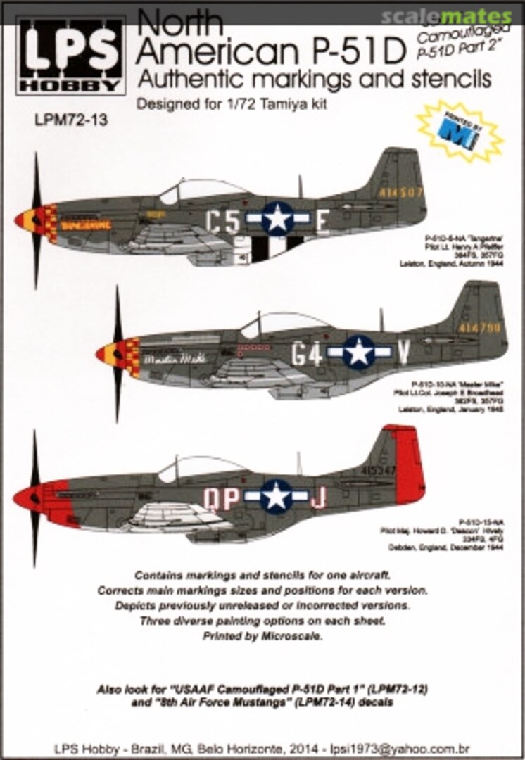 Boxart North-American P-51D LPM72-13 LPS Hobby Boxart North-American P-51D LPM72-13 LPS Hobby