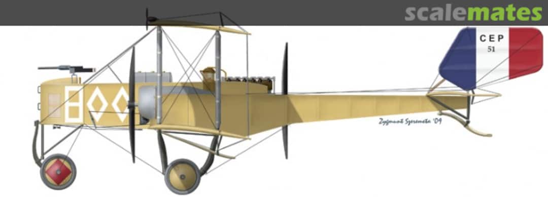 Boxart Caproni CEP.1 B2 French Escadre CEP.51 C24 Choroszy Modelbud