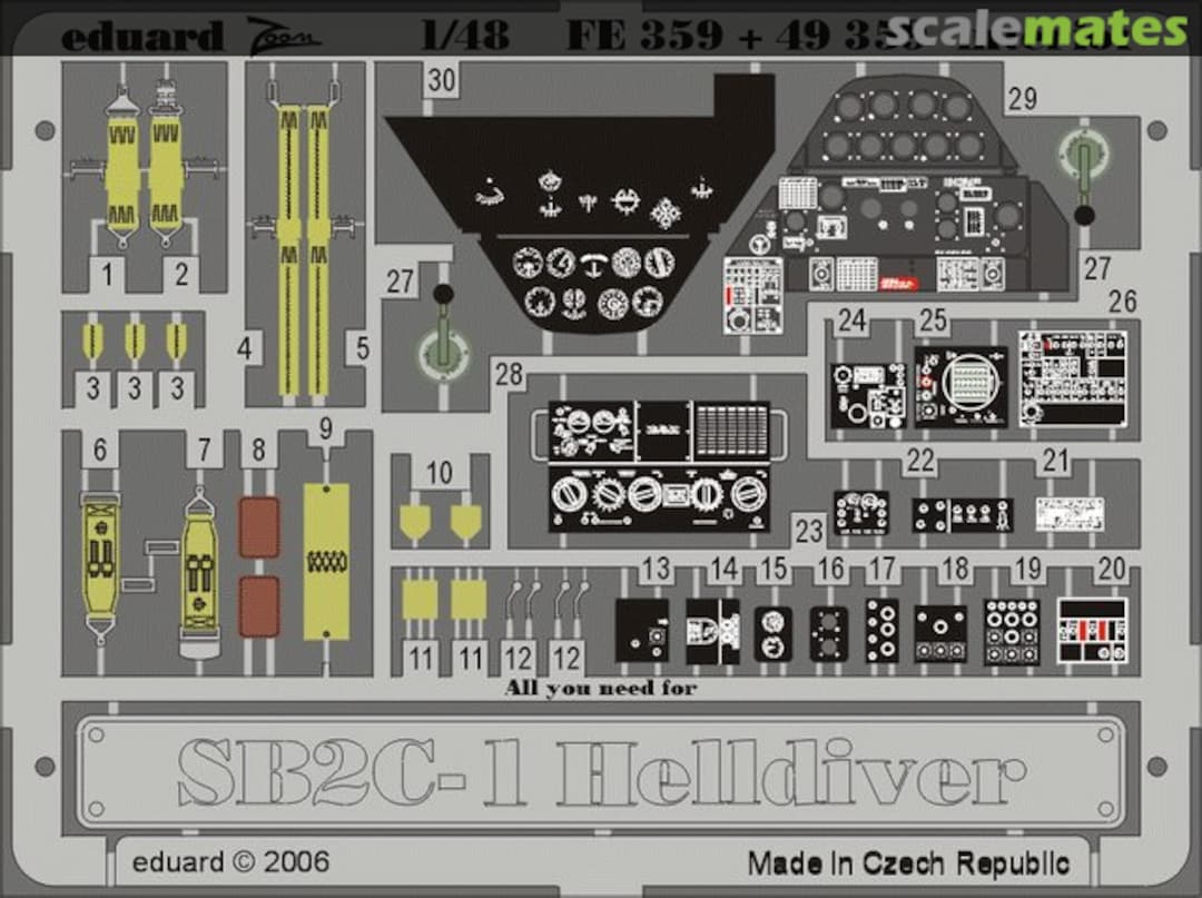 Boxart SB2C-1 interior 49359 Eduard Boxart SB2C-1 interior 49359 Eduard