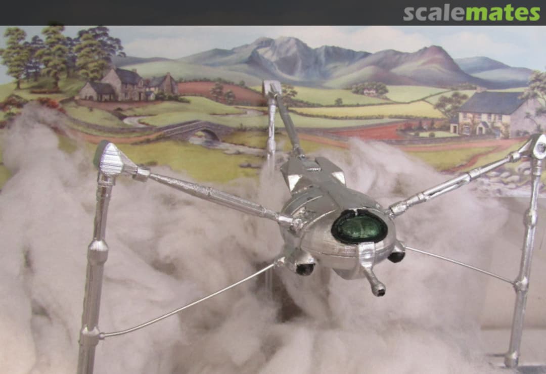 Boxart Martian Tripod 3d print display model dbwow01d Dragonbadger Models