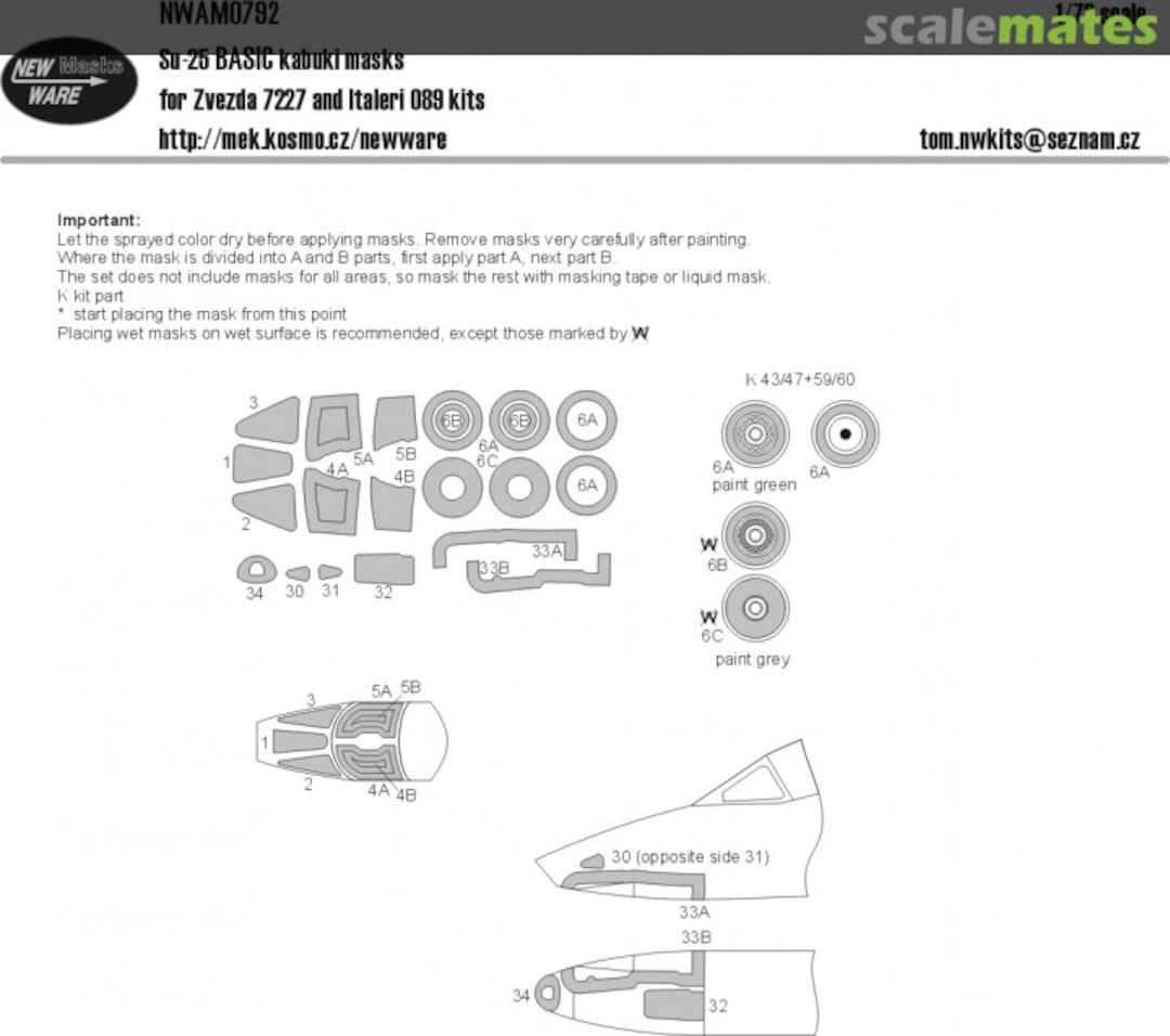 Boxart Su-25 BASIC kabuki masks NWAM0792 New Ware Boxart Su-25 BASIC kabuki masks NWAM0792 New Ware