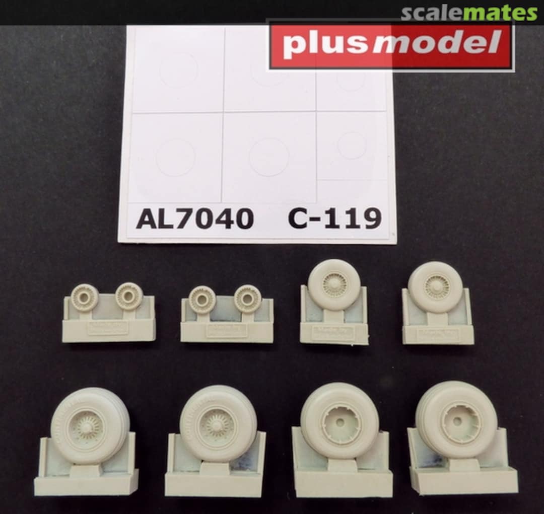 Boxart C-119 Boxcar Wheels Late Version AL7040 PlusModel Boxart C-119 Boxcar Wheels Late Version AL7040 PlusModel
