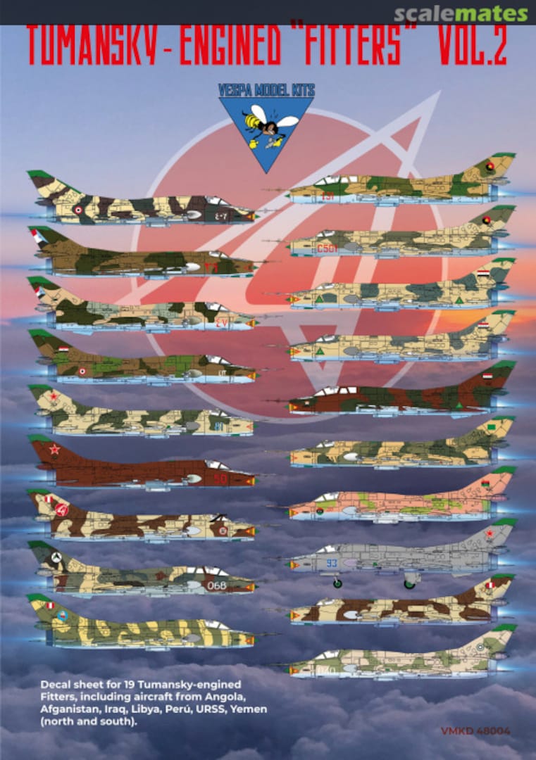 Boxart Tumansky - Engined "Fitters" VMKD 48004 Vespa Model Kits Boxart Tumansky - Engined "Fitters" VMKD 48004 Vespa Model Kits