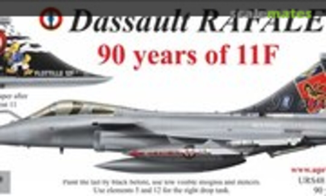 1:48 Rafale 90 Years of 11F (UpRise Decal URS4812) URS4812