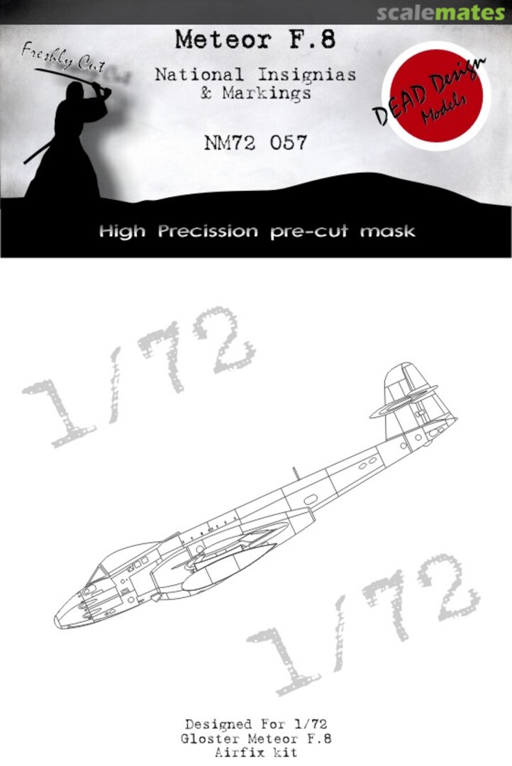 Boxart Gloster Meteor F.8 - National Insignias & Markings NM72057 DEAD Design Models Boxart Gloster Meteor F.8 - National Insignias & Markings NM72057 DEAD Design Models