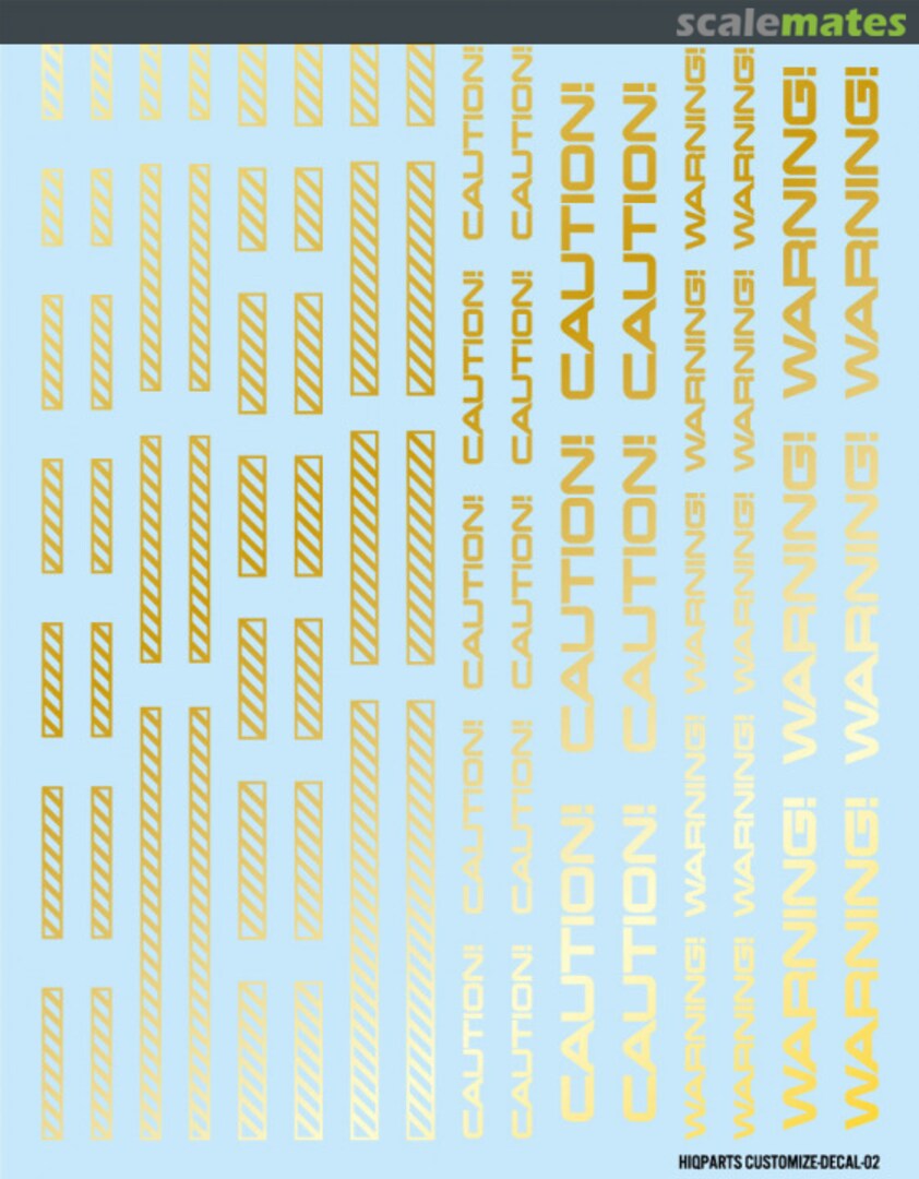 Boxart CM Decal 02 Line 2 Foil Gold CMD02-GLD HIQPARTS Boxart CM Decal 02 Line 2 Foil Gold CMD02-GLD HIQPARTS