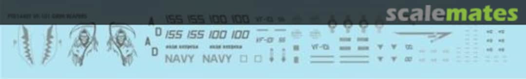 Boxart F-14A F-14D Tomcat VF-101 Grim Reapers Lo Viz 14407 Fightertown Decals Boxart F-14A F-14D Tomcat VF-101 Grim Reapers Lo Viz 14407 Fightertown Decals