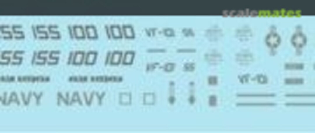 1:144 F-14A F-14D Tomcat VF-101 Grim Reapers Lo Viz (Fightertown Decals 14407) 14407