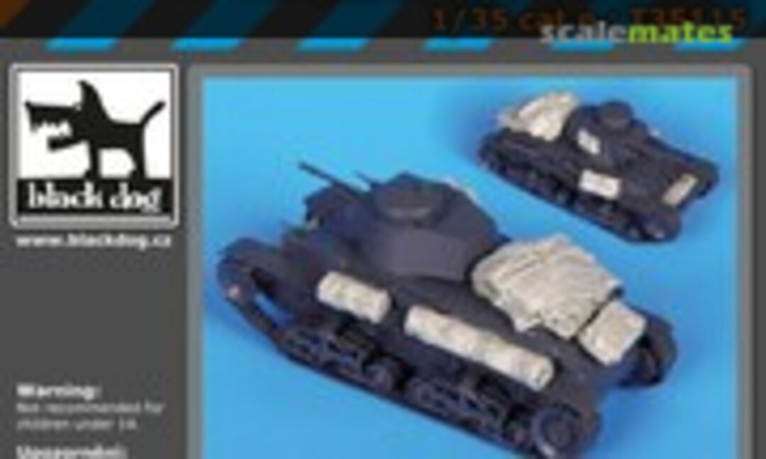 1:35 Pz Kpfw 35t Accessories Set -Academy- (Black Dog T35115) T35115