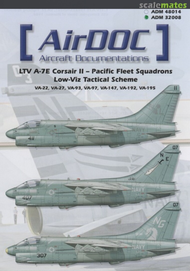 Boxart LTV A-7E Corsair II PACIFIC FLEET SquadronS LOW-VIZ ADM32008 AirDOC Boxart LTV A-7E Corsair II PACIFIC FLEET SquadronS LOW-VIZ ADM32008 AirDOC