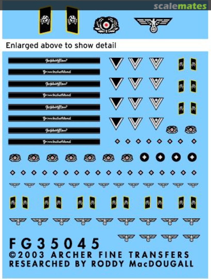 Boxart Heer Uniform Patches for Armoured Recon Troops FG35045B Archer Boxart Heer Uniform Patches for Armoured Recon Troops FG35045B Archer