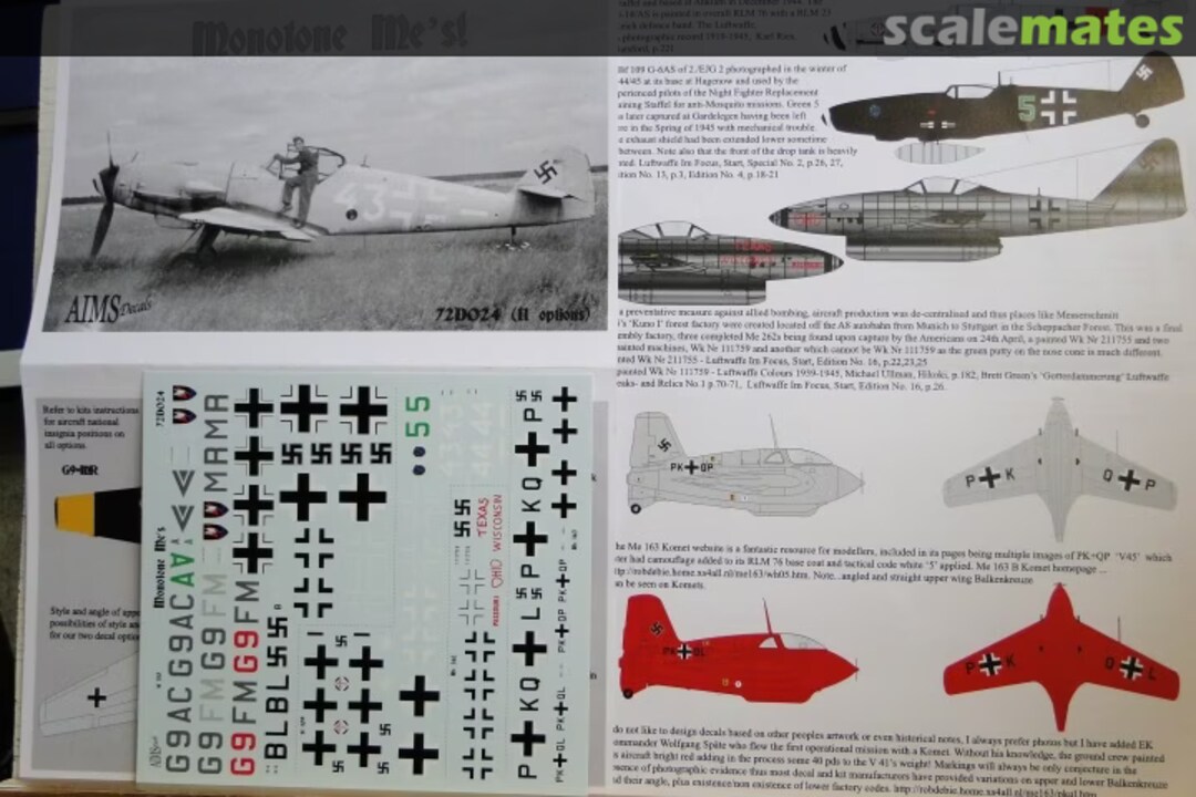 Contents Monotone Messerschmitts 72D024 AIMS Contents Monotone Messerschmitts 72D024 AIMS