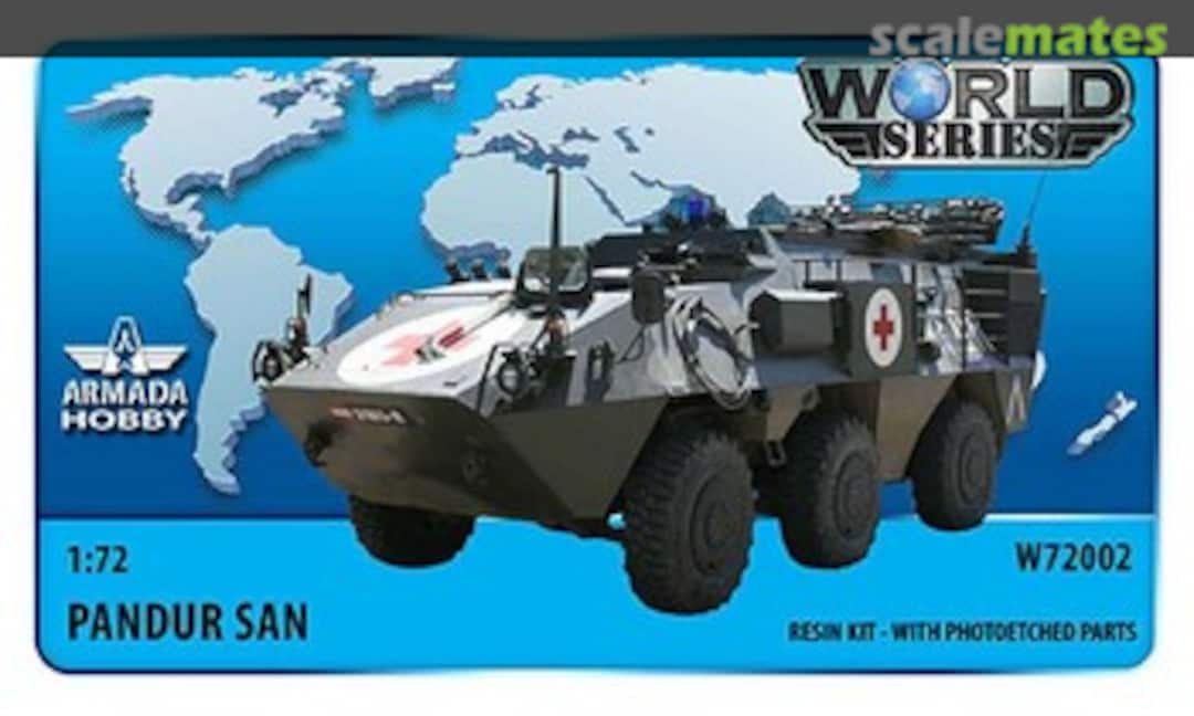 Boxart Pandur 6x6 Ambulanz W72002 Armada Hobby Boxart Pandur 6x6 Ambulanz W72002 Armada Hobby