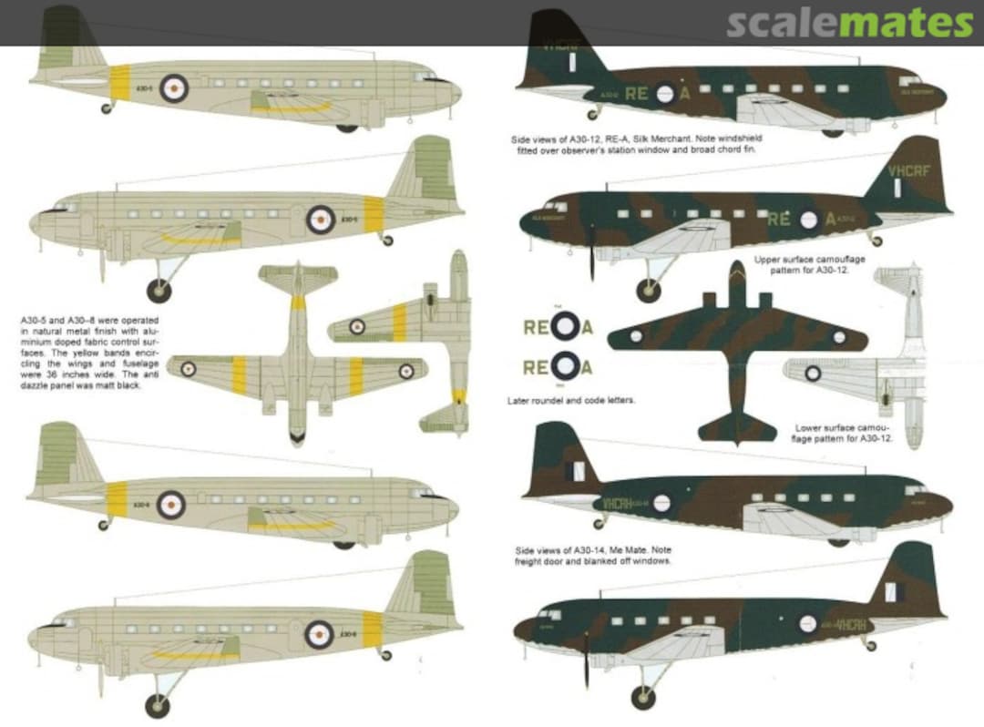 Boxart DC-2 Early RAAF Schemes RRD7227 Red Roo Models Boxart DC-2 Early RAAF Schemes RRD7227 Red Roo Models