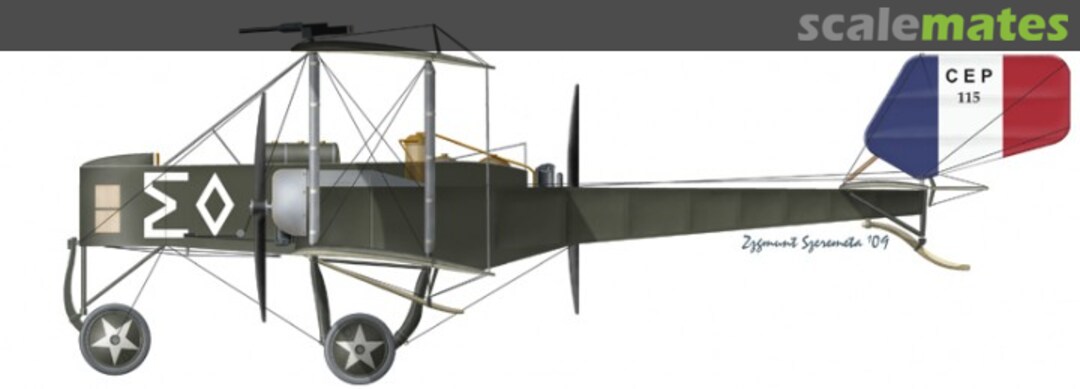 Boxart Caproni Ca.1 B2 French Escadre CEP.115 C25 Choroszy Modelbud Boxart Caproni Ca.1 B2 French Escadre CEP.115 C25 Choroszy Modelbud