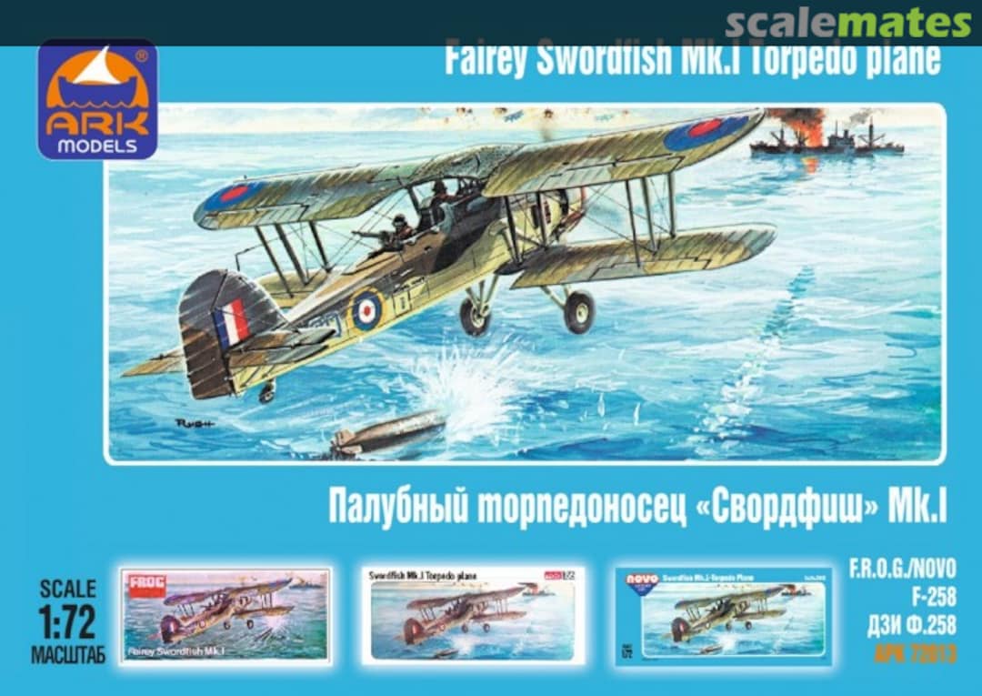 Boxart Fairey Swordfish Mk.I Torpedo plane 72013 Ark Models Boxart Fairey Swordfish Mk.I Torpedo plane 72013 Ark Models