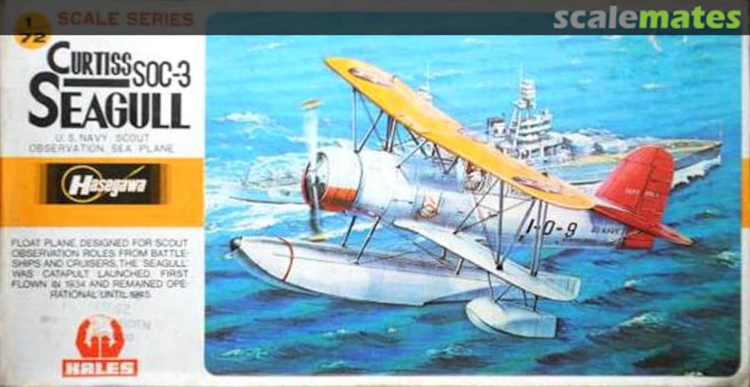 Boxart Curtiss SOC-3 Seagull A11 Hasegawa/Hales