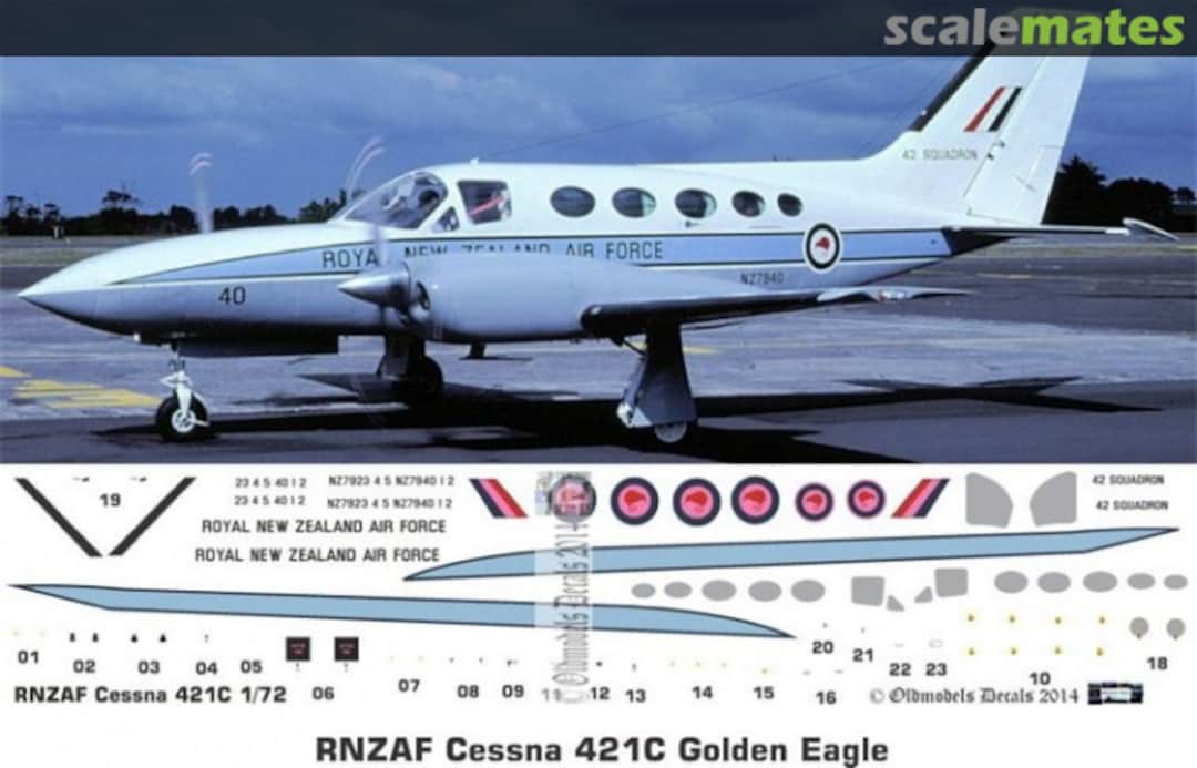 Boxart RNZAF Cessna 421C Golden Eagle OMD0659A Oldmodels Decals Boxart RNZAF Cessna 421C Golden Eagle OMD0659A Oldmodels Decals