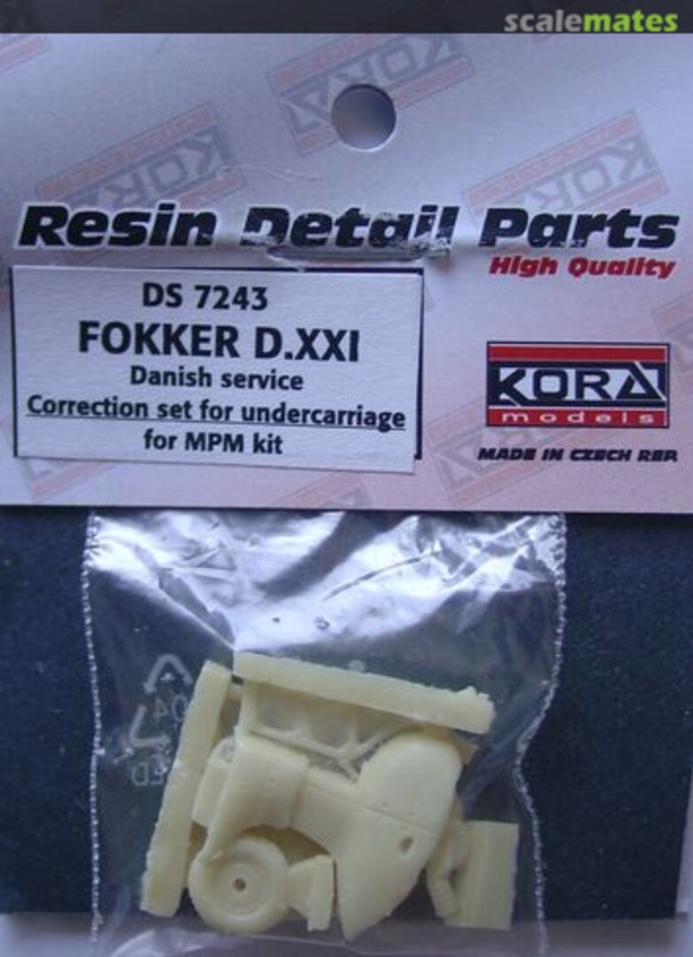 Boxart Fokker D.XXI DS7243 Kora Models Boxart Fokker D.XXI DS7243 Kora Models