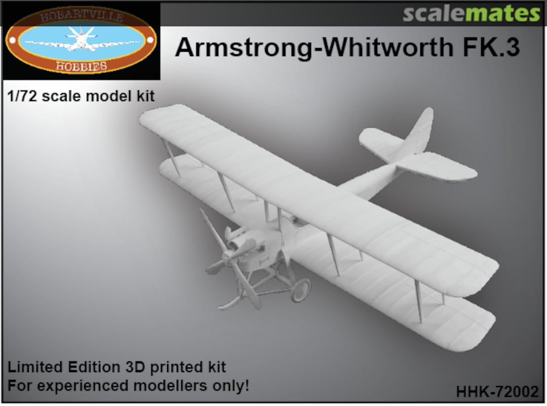 Boxart Armstrong-Whitworth FK.3 HHK-72002 Hobartville Hobbies Boxart Armstrong-Whitworth FK.3 HHK-72002 Hobartville Hobbies