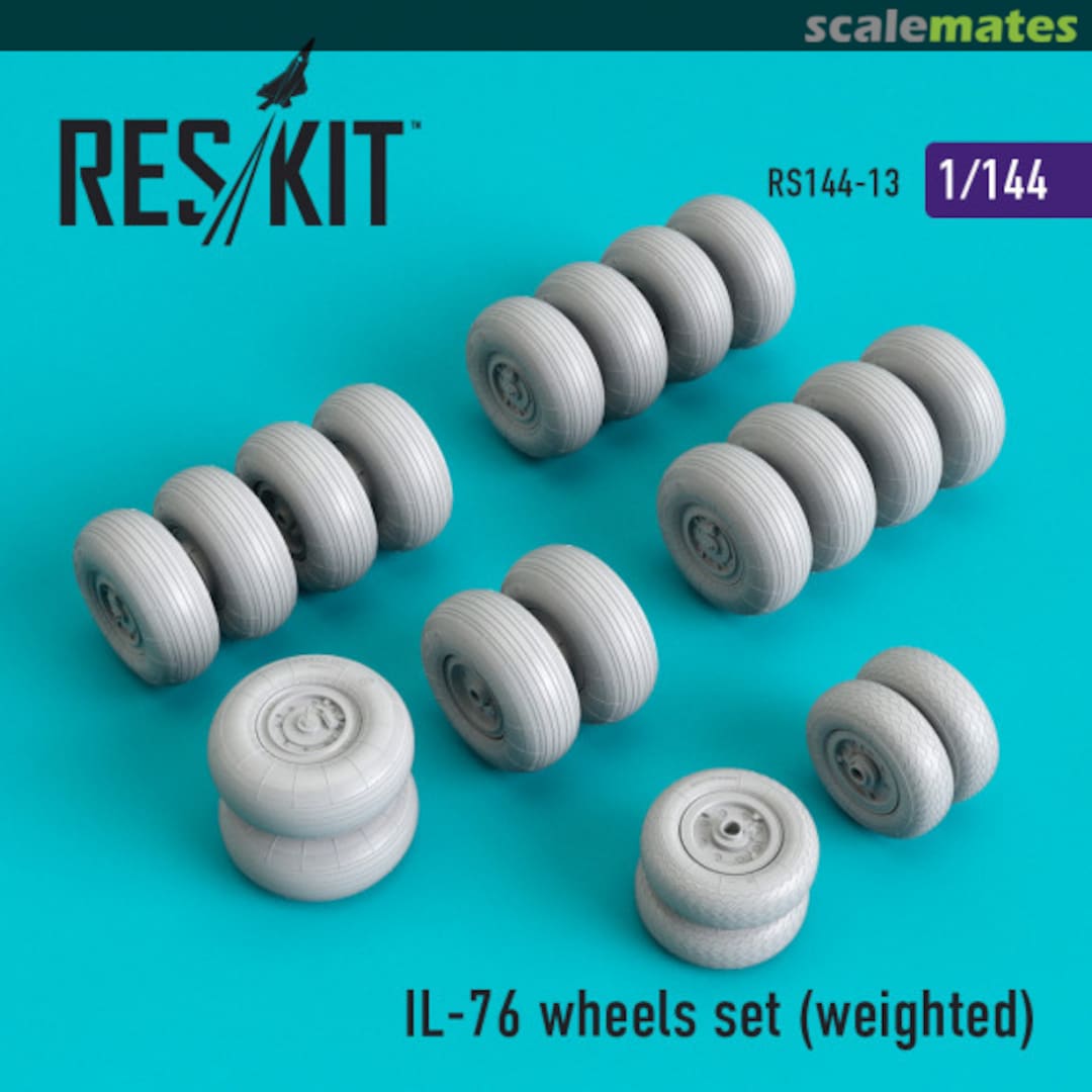Boxart IL-76 wheels set (weighted) RS144-0013 ResKit Boxart IL-76 wheels set (weighted) RS144-0013 ResKit