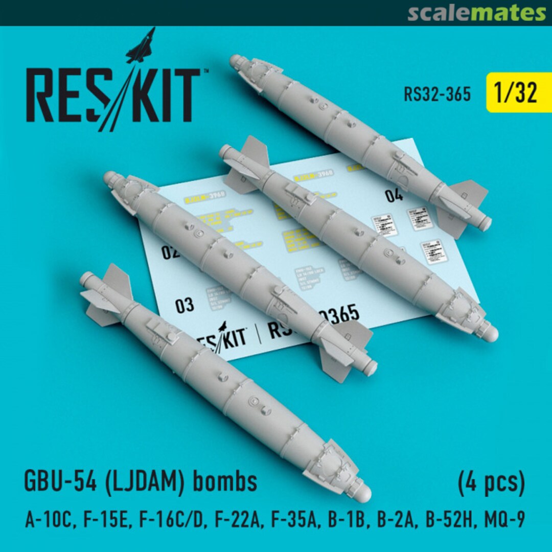 Boxart GBU-54 (LJDAM) bombs RS32-0365 ResKit